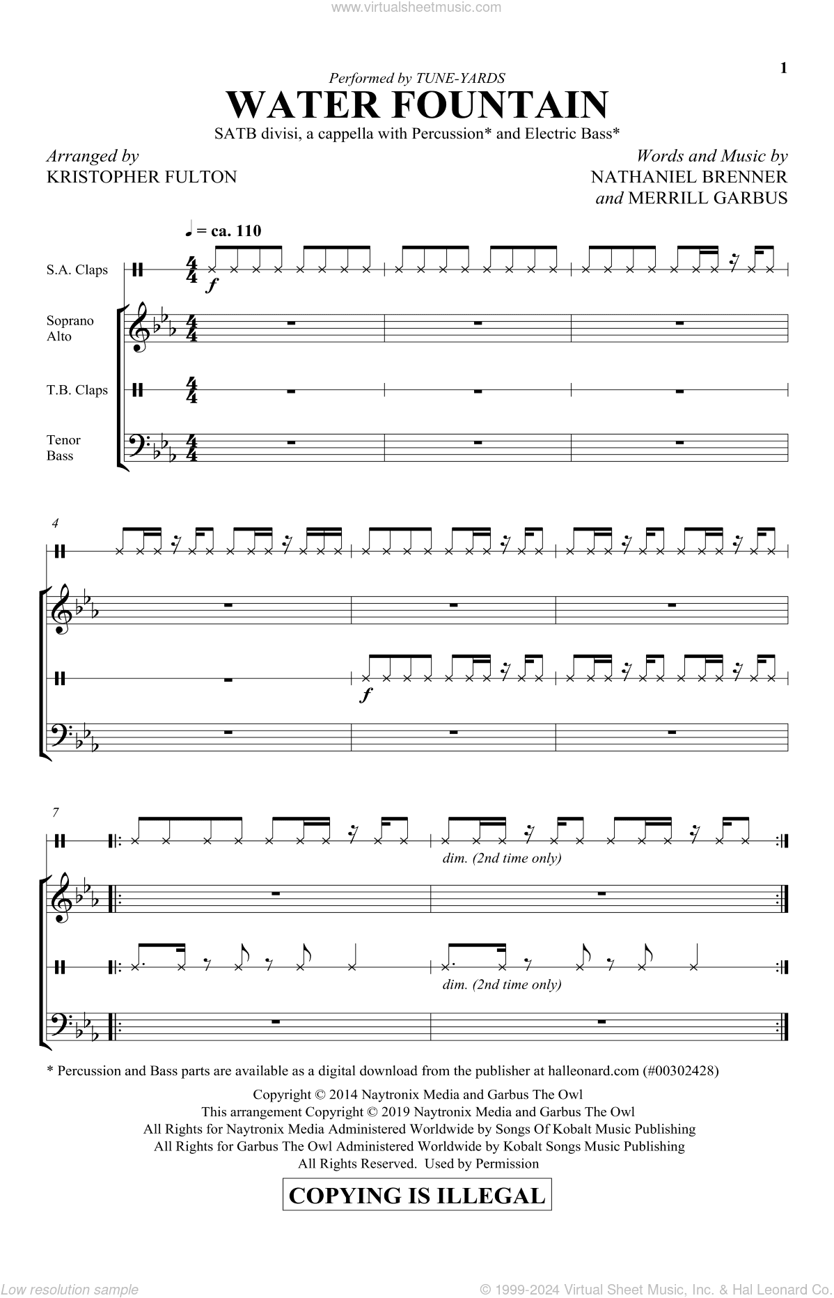 Water Fountain (arr. Kristopher Fulton)
