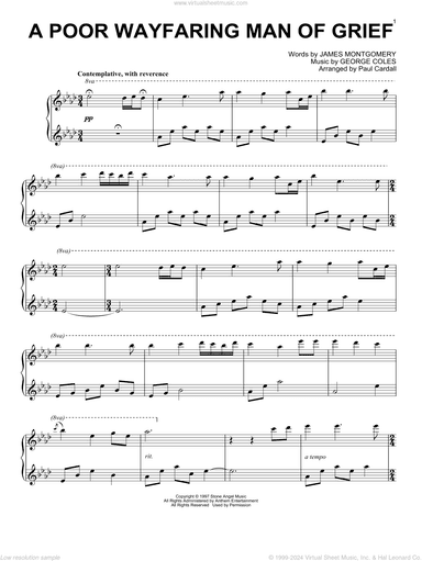 A Poor Wayfaring Man Of Grief (arr. Paul Cardall)