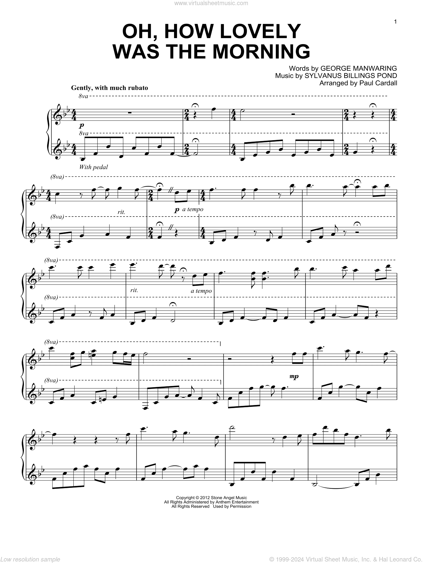 Oh, How Lovely Was The Morning (arr. Paul Cardall)