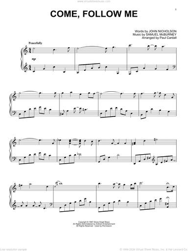 Come, Follow Me (arr. Paul Cardall)