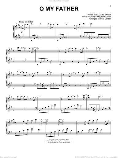 O My Father (arr. Paul Cardall)