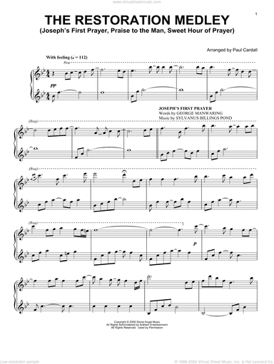 The Restoration Medley (Joseph's First Prayer, Praise To The Man, Sweet Hour Of Prayer)