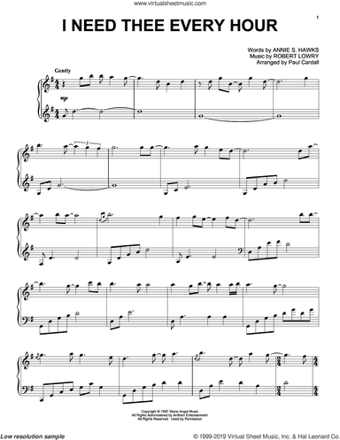 I Need Thee Every Hour (arr. Paul Cardall)