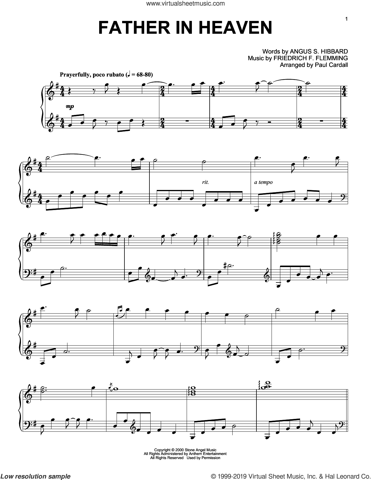 Father In Heaven (arr. Paul Cardall)