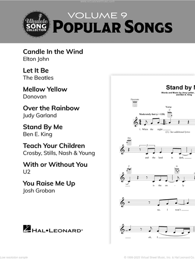 Ukulele Song Collection, Volume 9: Popular Songs