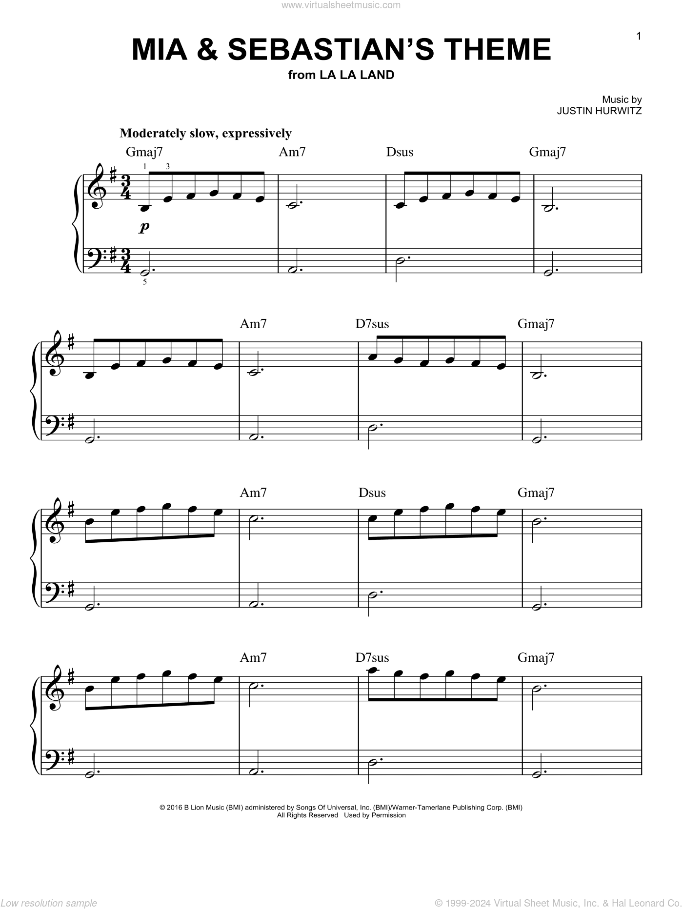 Mia and Sebastian's Theme (from La La Land)