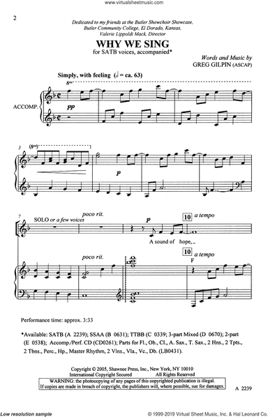 Why We Sing