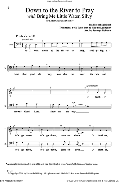Down To The River To Pray (with Bring Me Little Water, Silvy) (arr. Jennaya Robison)