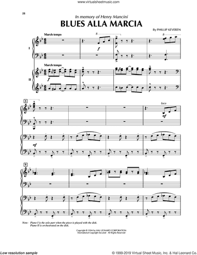 Blues Alla Marcia (from Presto Scherzo) (for 2 pianos)