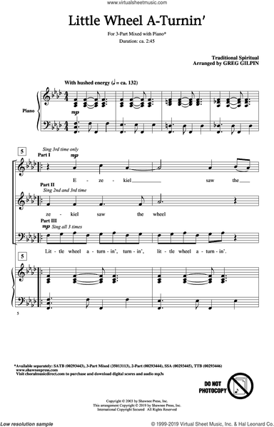 Little Wheel A-Turnin' (arr. Greg Gilpin)