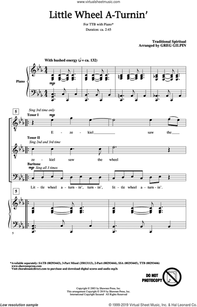 Little Wheel A-Turnin' (arr. Greg Gilpin)