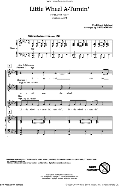 Little Wheel A-Turnin' (arr. Greg Gilpin)