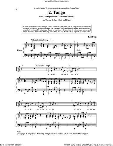 Tango (from "Solfege Suite #3")