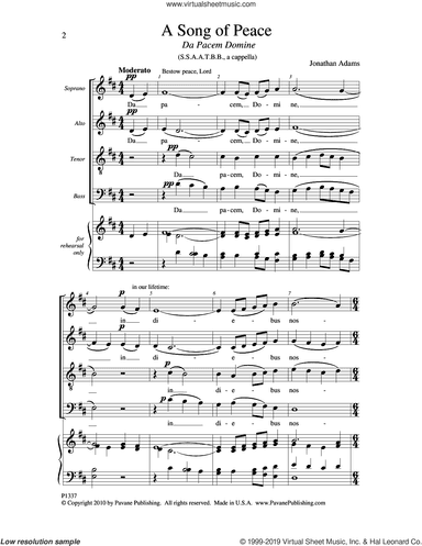 A Song Of Peace (Da Pacem Domine)