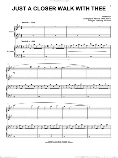 Just A Closer Walk With Thee (arr. Phillip Keveren)