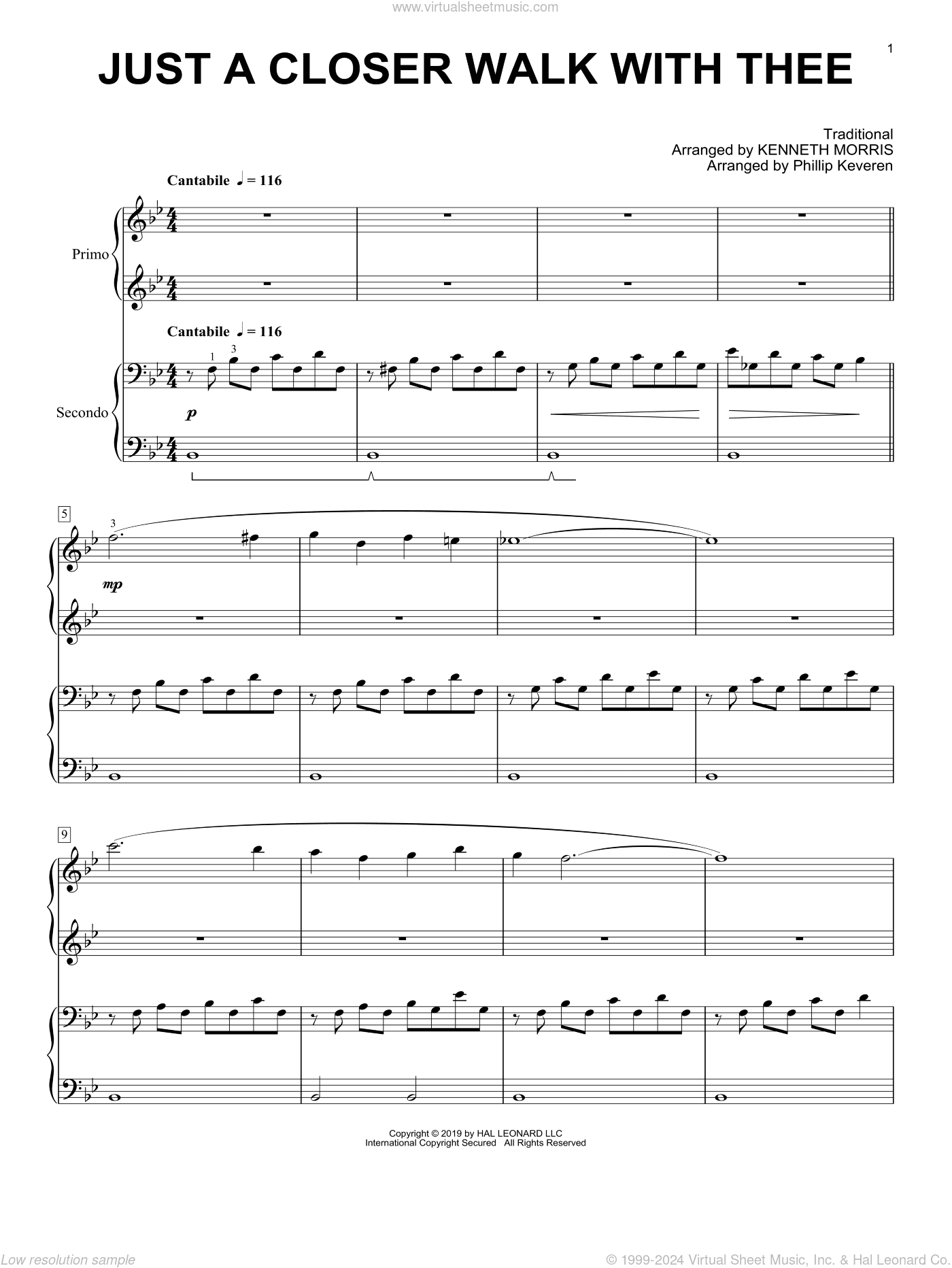 Just A Closer Walk With Thee (arr. Phillip Keveren)