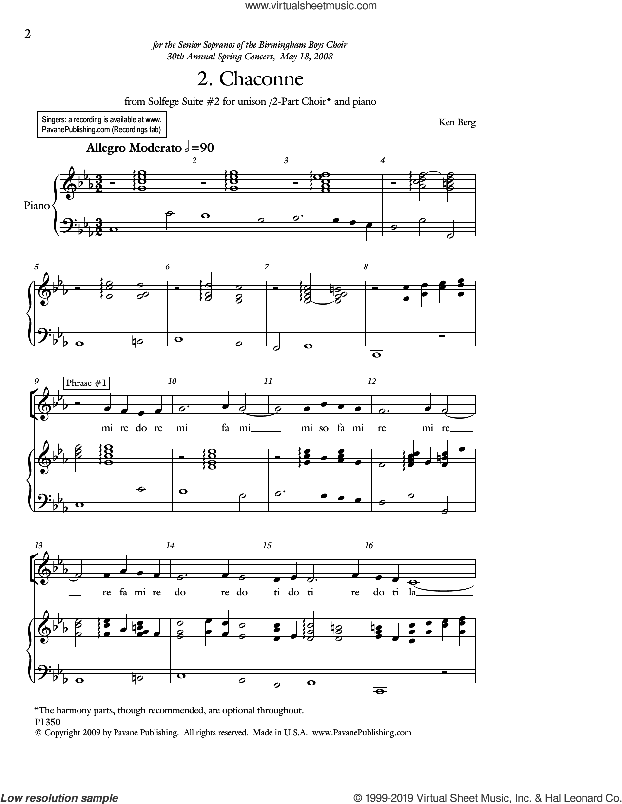 Chaconne (from "solfege Suite 2")
