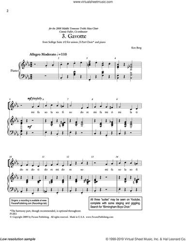Gavotte (from "Solfege Suite #2")