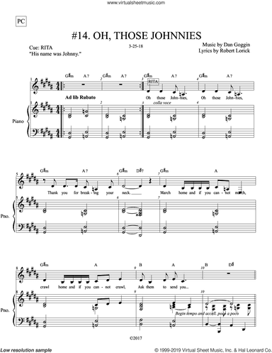 Oh, Those Johnnies (from Johnny Manhattan: A New Musical)
