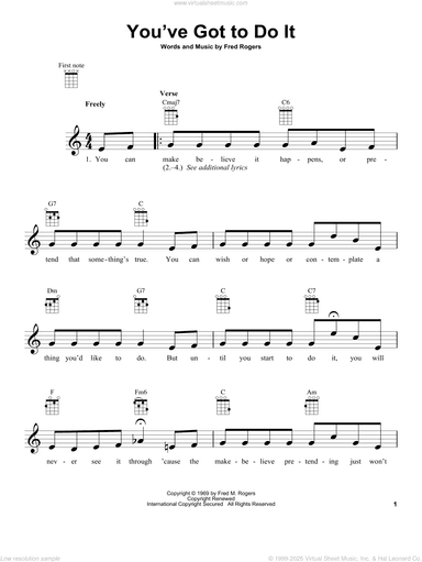 You've Got To Do It (from Mister Rogers' Neighborhood)