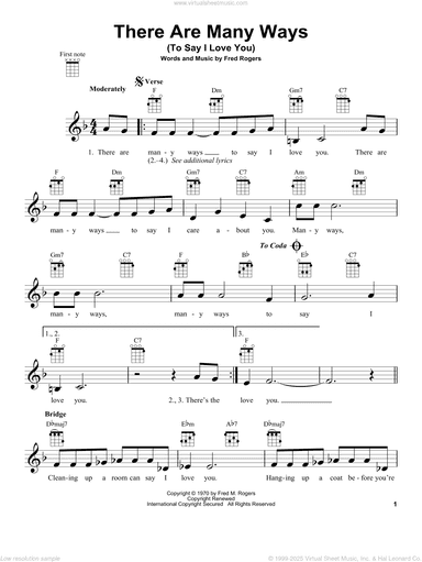 There Are Many Ways (To Say I Love You) (from Mister Rogers' Neighborhood)
