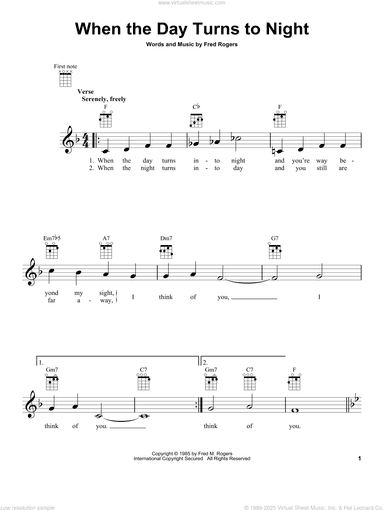 When The Day Turns To Night (from Mister Rogers' Neighborhood)