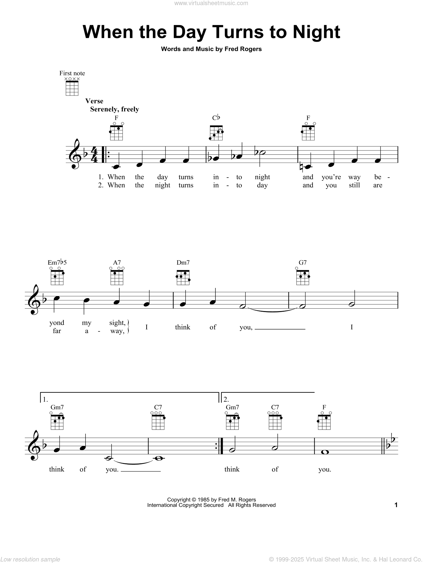 When The Day Turns To Night (from Mister Rogers' Neighborhood)