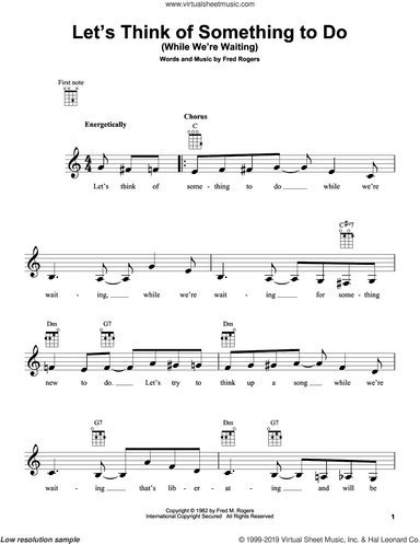 Let's Think Of Something To Do (While We're Waiting) (from Mister Rogers' Neighborhood)