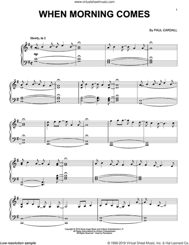 When Morning Comes, (intermediate)