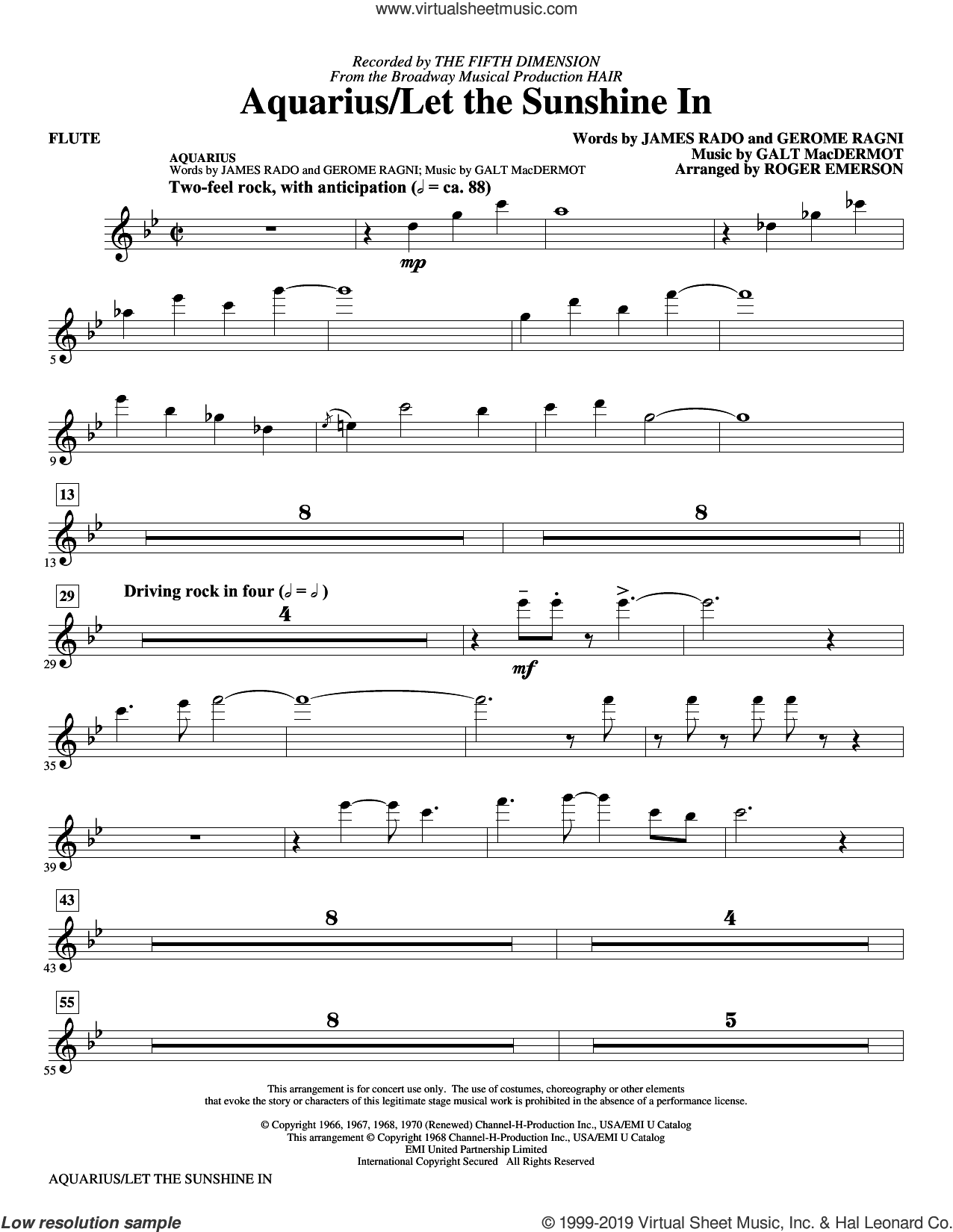 Aquarius / Let the Sunshine In (from the musical Hair) (arr. Roger Emerson)
