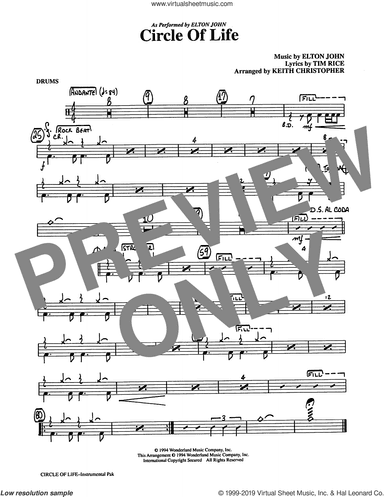 Circle Of Life (from The Lion King) (arr. Keith Christopher)