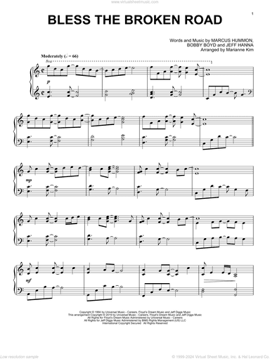 Bless The Broken Road (arr. Marianne Kim)