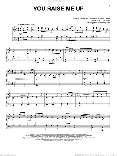 You Raise Me Up (arr. Marianne Kim)