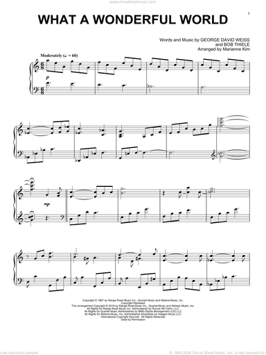 What A Wonderful World (arr. Marianne Kim)