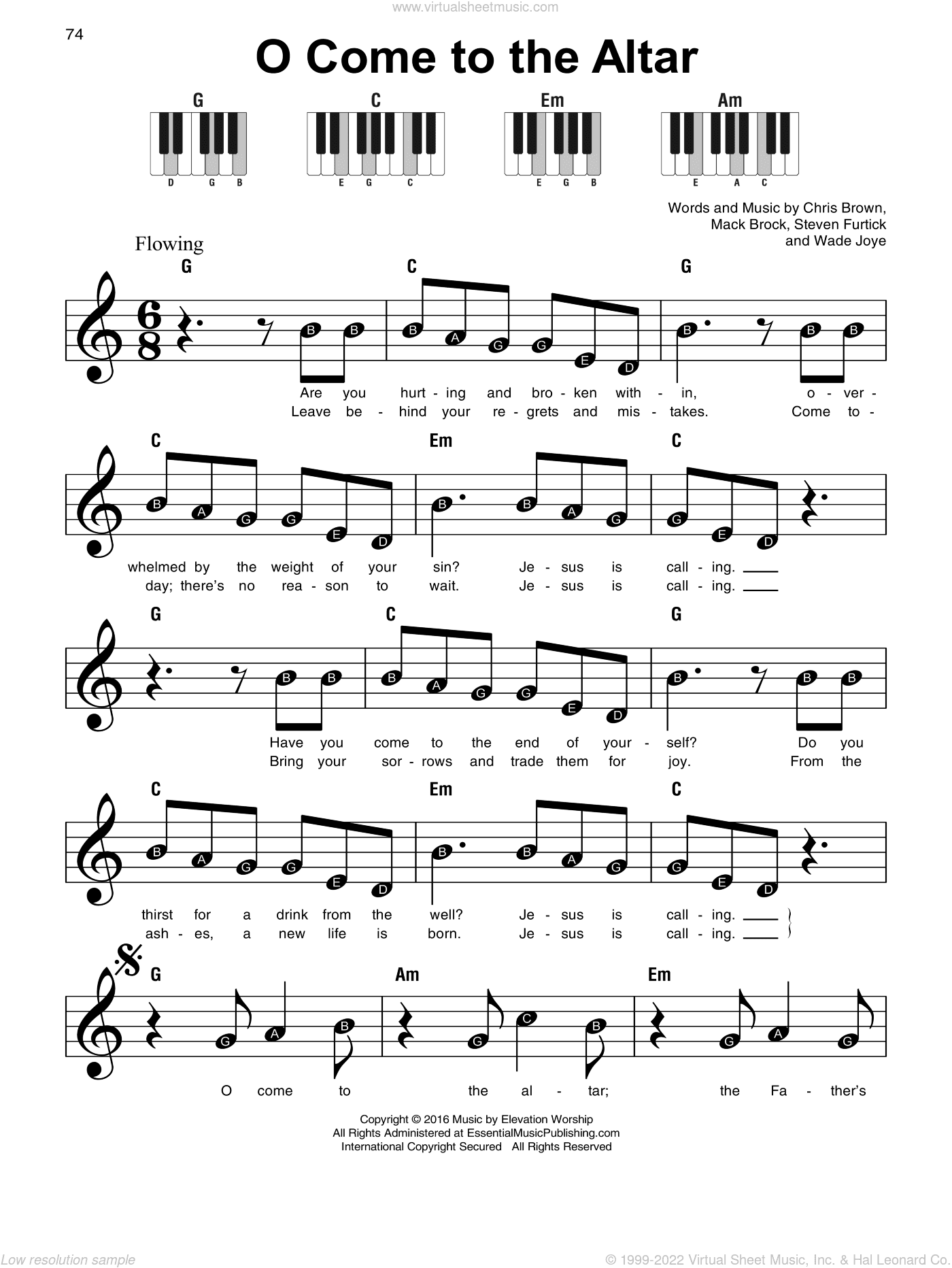 O Come To The Altar, (beginner)