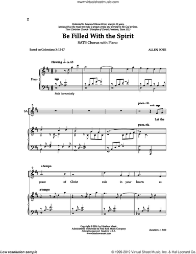 Be Filled With The Spirit