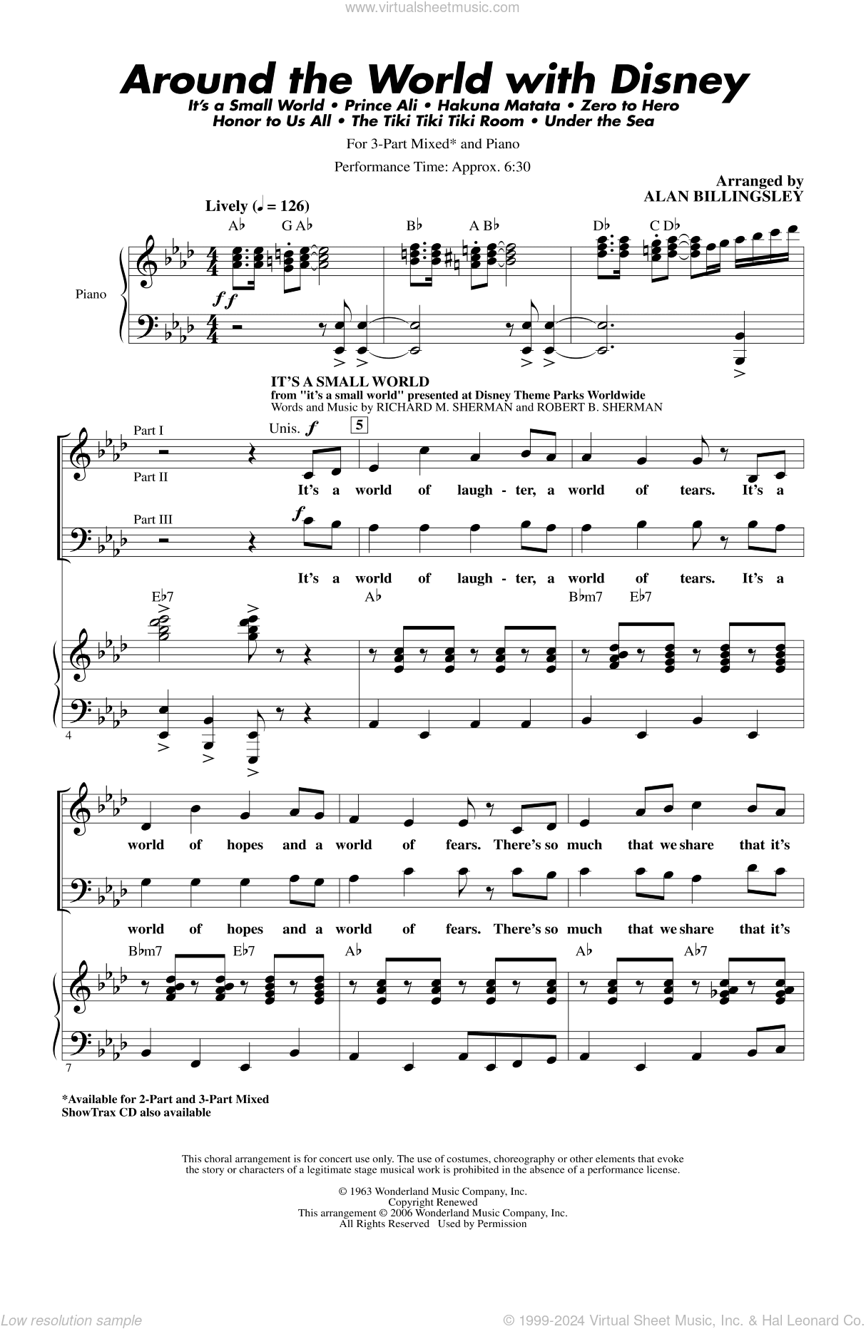 Around The World With Disney (Medley)