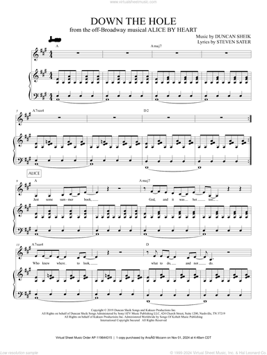 Down The Hole (from Alice By Heart)