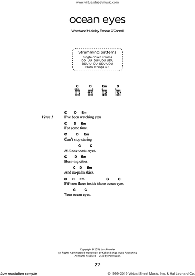 ocean eyes (arr. Elise Ecklund)