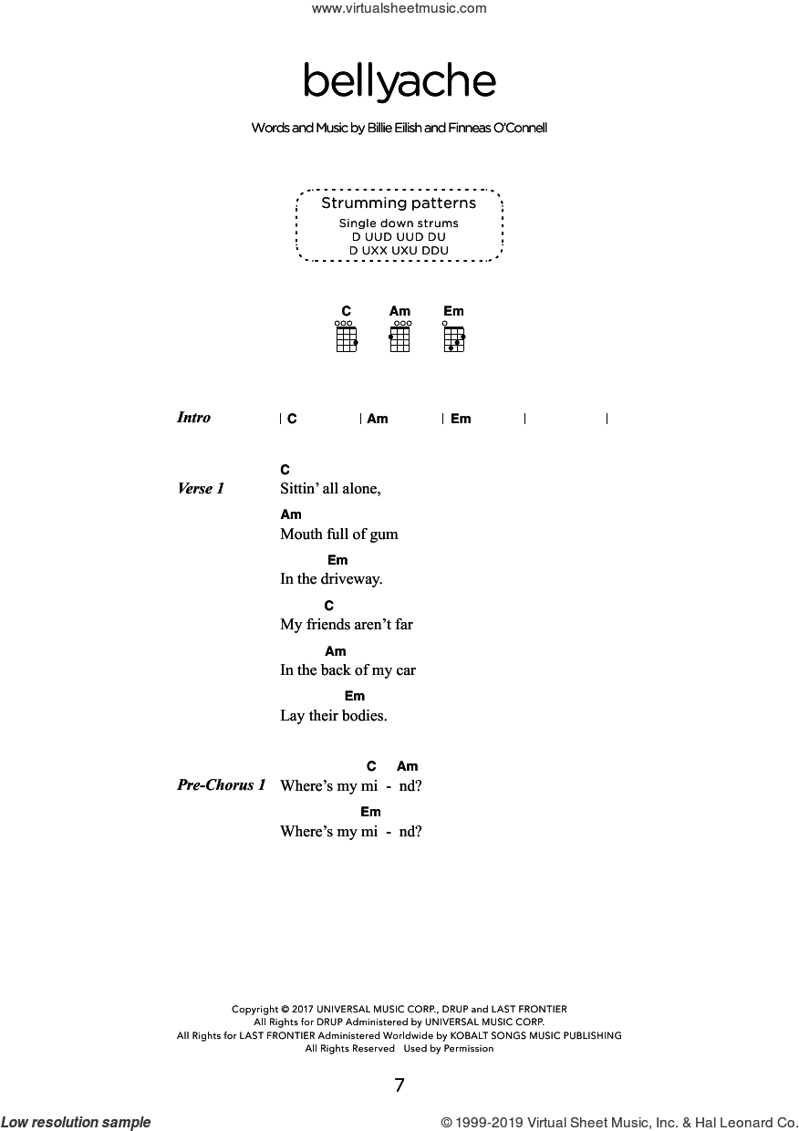 bellyache (arr. Elise Ecklund)