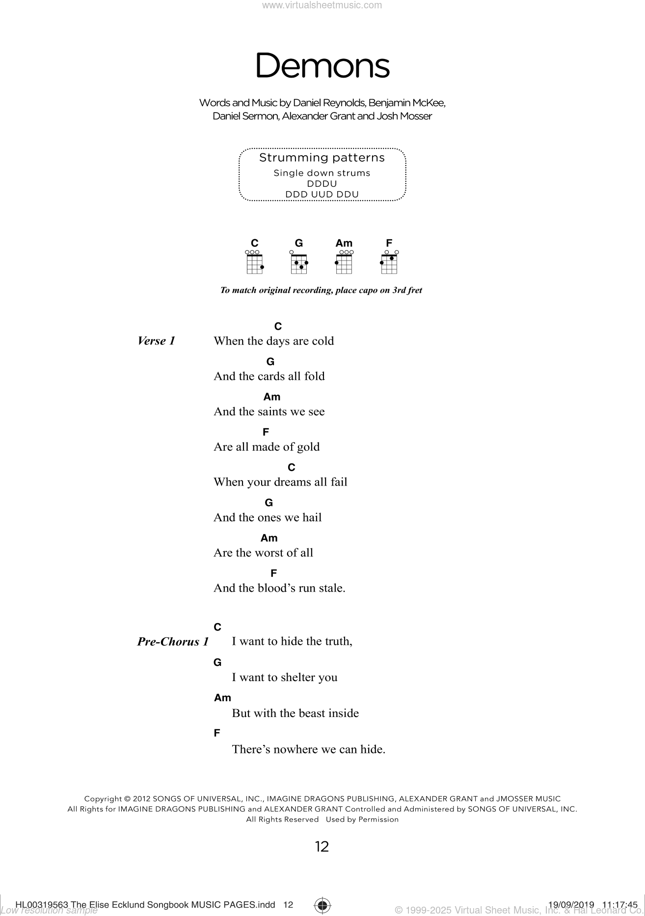 Demons (arr. Elise Ecklund)