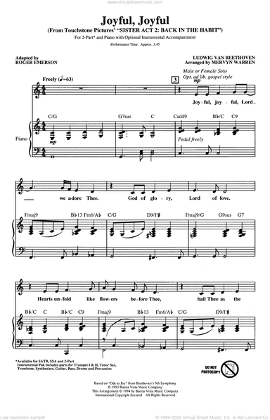 Joyful, Joyful (from Sister Act 2) (arr. Roger Emerson)