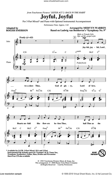 Joyful, Joyful (from Sister Act 2) (arr. Roger Emerson)