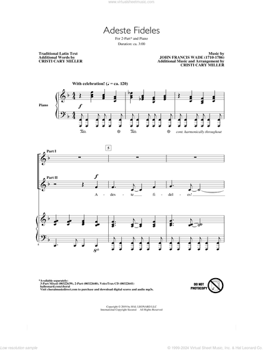 Adeste Fideles (arr. Cristi Cary Miller)