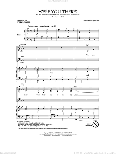Were You There? (arr. John Leavitt)