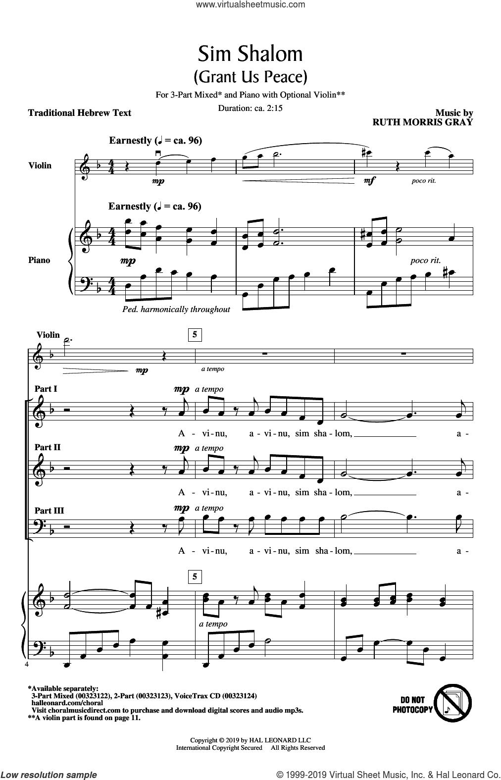 Sim Shalom (Grant Us Peace)
