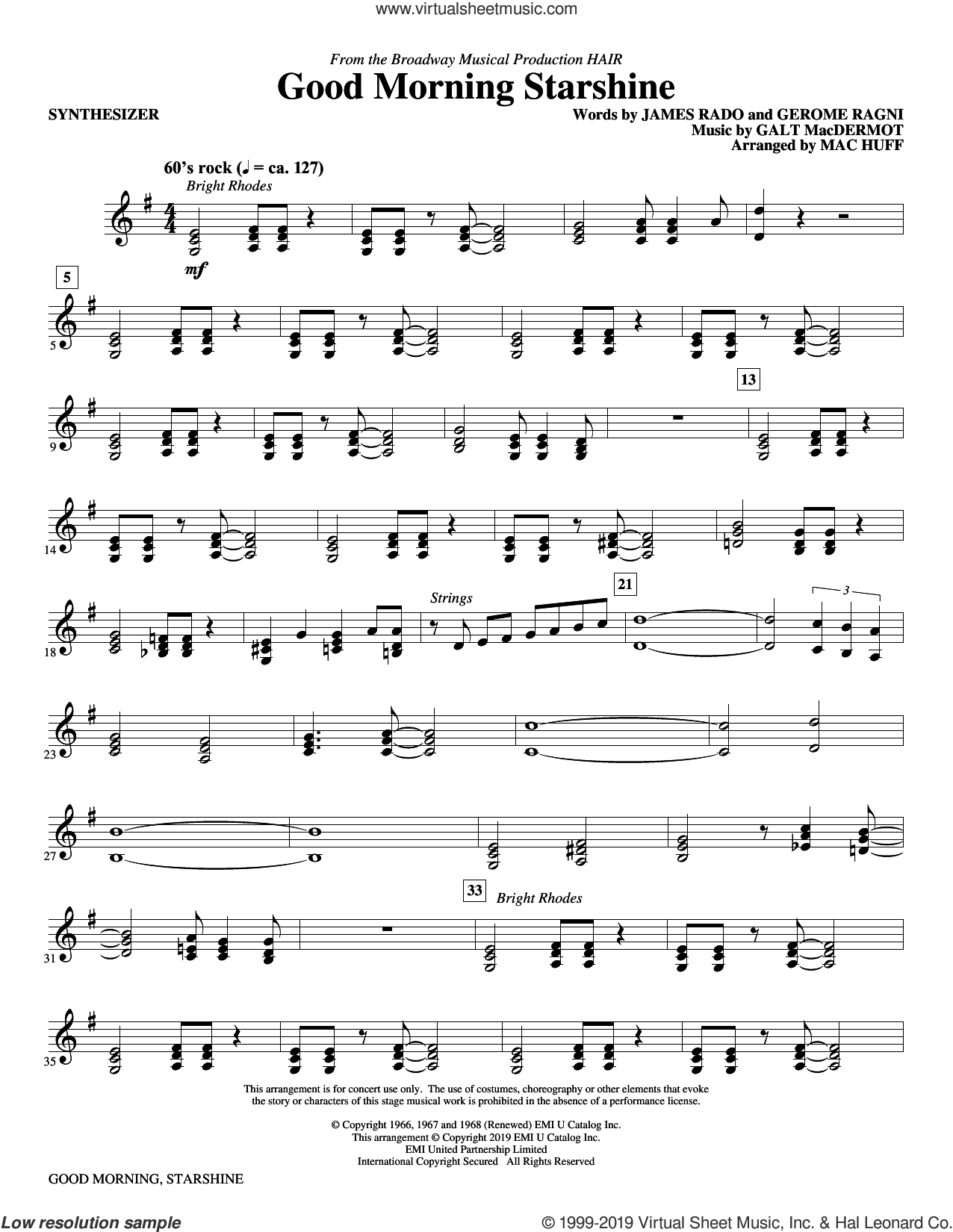 Good Morning Starshine (from Hair) (arr. Mac Huff)