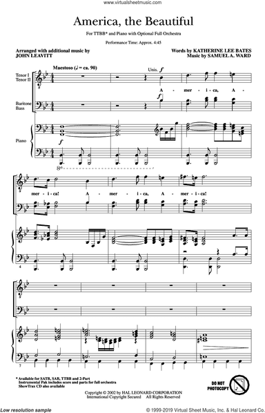 America, The Beautiful (arr. John Leavitt)