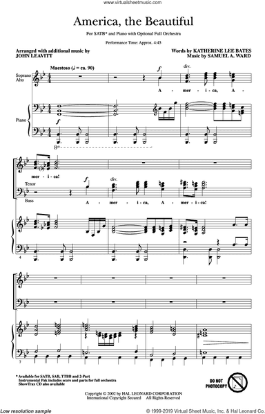 America, The Beautiful (arr. John Leavitt)