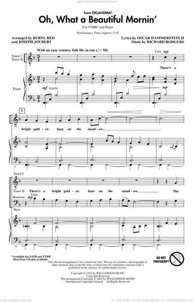Oh, What A Beautiful Mornin' (from Oklahoma) (arr. Buryl Red and Joseph Joubert)